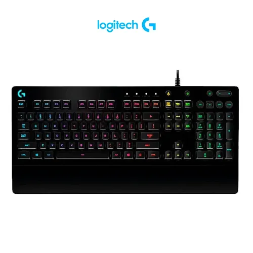 TECLADO GAMER LOGITECH SERIE G PRODIGY G213 QWERTY INGLÉS US COLOR NEGRO CON LUZ RGB