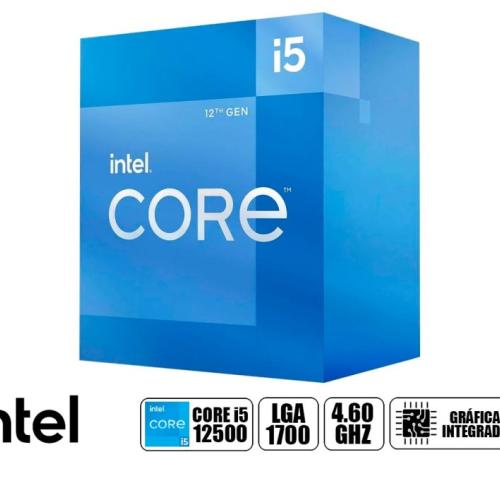 PROCESADOR INTEL CORE I5 12500 3.0 GHZ HASTA 4.60GHZ, 18MB, 6 NULEOS, GRAFICO INTEGRADO UHD 730, LGA 1700