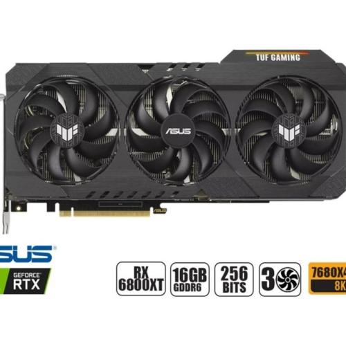 TARJETA DE VIDEO ASUS RX 6800 XT 16GB GDDR6 RADEON TUF GAMING 256BITS 